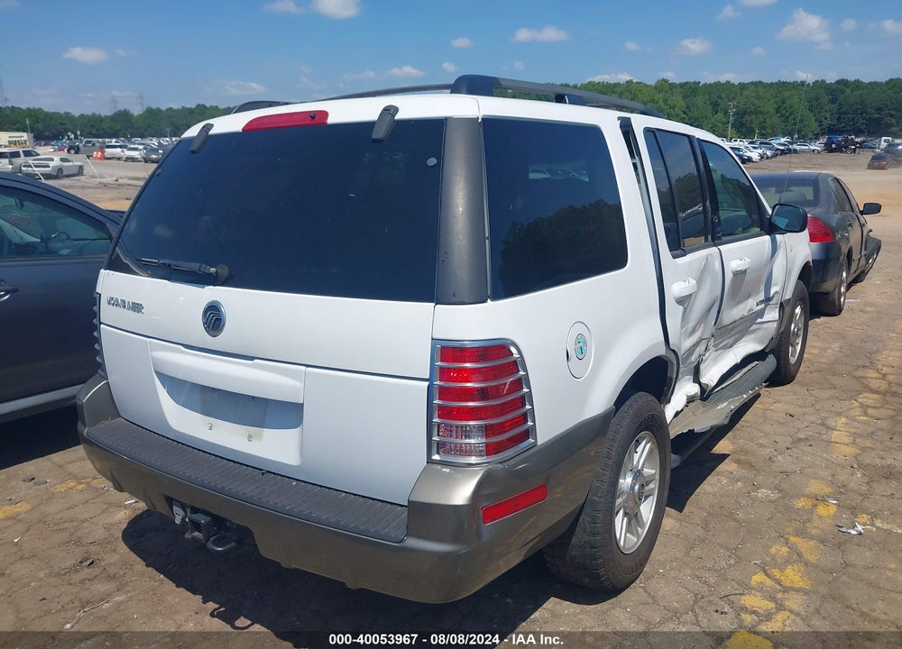 2002 MERCURY MOUNTAINEER VIN: 4M2ZU66E52UJ25616