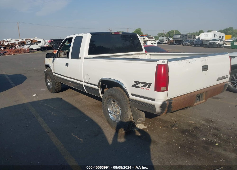 1998 CHEVROLET K1500 FLEETSIDE VIN: 2GCEK19R9W1113627