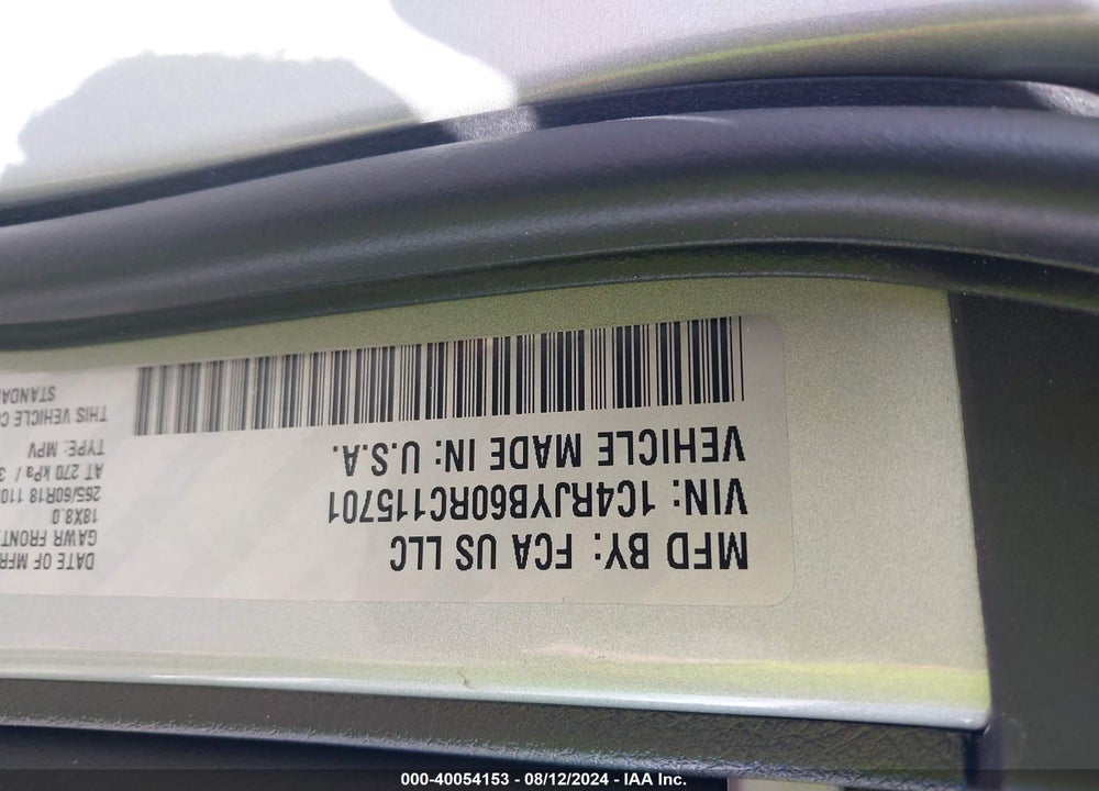 2024 JEEP GRAND CHEROKEE 4XE VIN: 1C4RJYB60RC115701