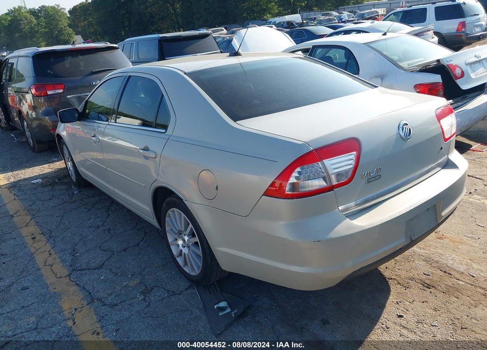 2008 MERCURY MILAN I4 PREMIER VIN: 3MEHM08Z58R638880
