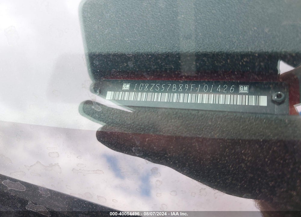 2009 SATURN AURA XE VIN: 1G8ZS57B89F101426
