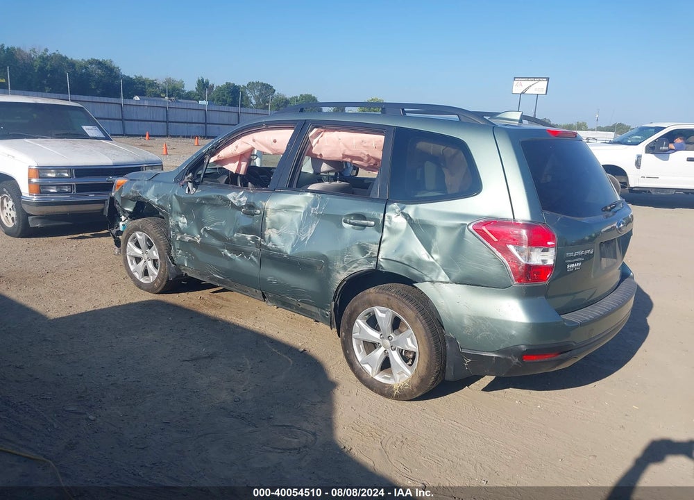 2016 SUBARU FORESTER VIN: JF2SJAGC5GH508943