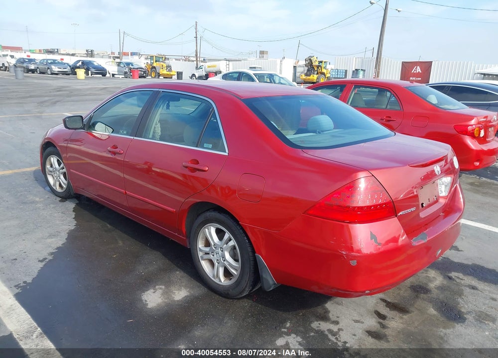 2007 HONDA ACCORD 2.4 SE VIN: 1HGCM56377A032885