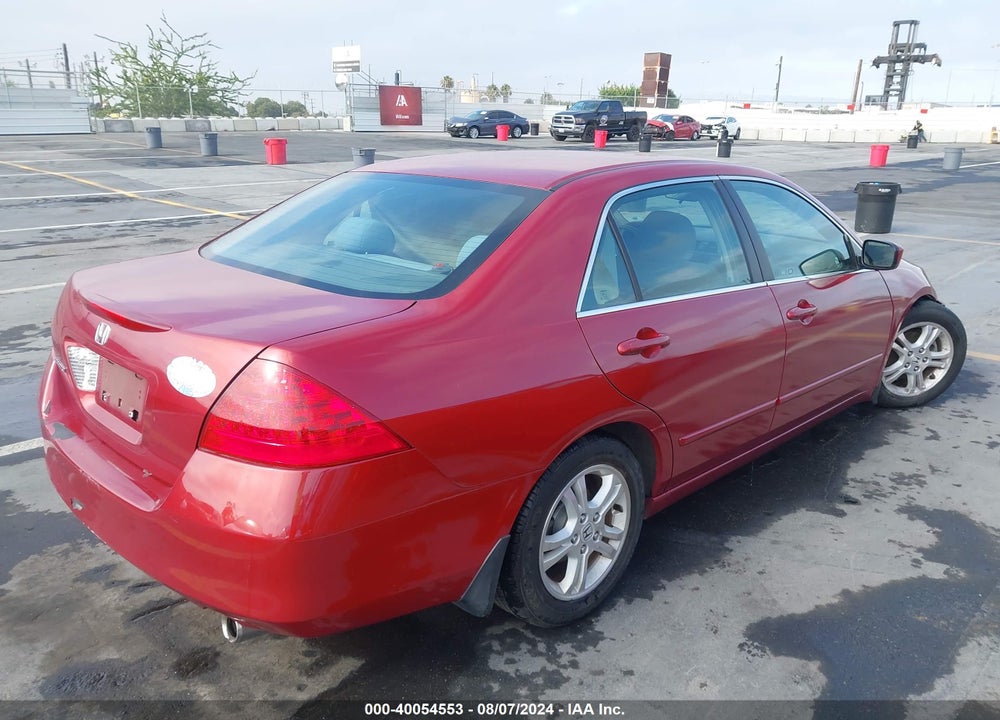 2007 HONDA ACCORD 2.4 SE VIN: 1HGCM56377A032885