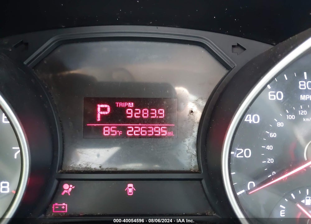 2015 KIA SEDONA L VIN: KNDMA5C13F6081260