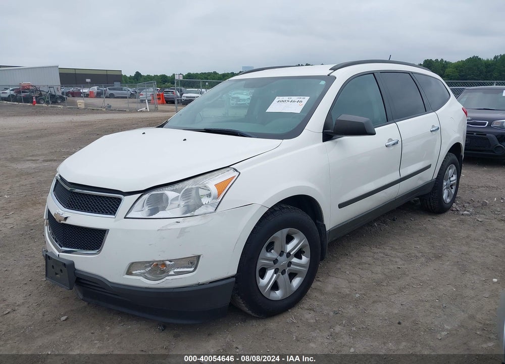 2012 CHEVROLET TRAVERSE LS VIN: 1GNKVFED9CJ227914
