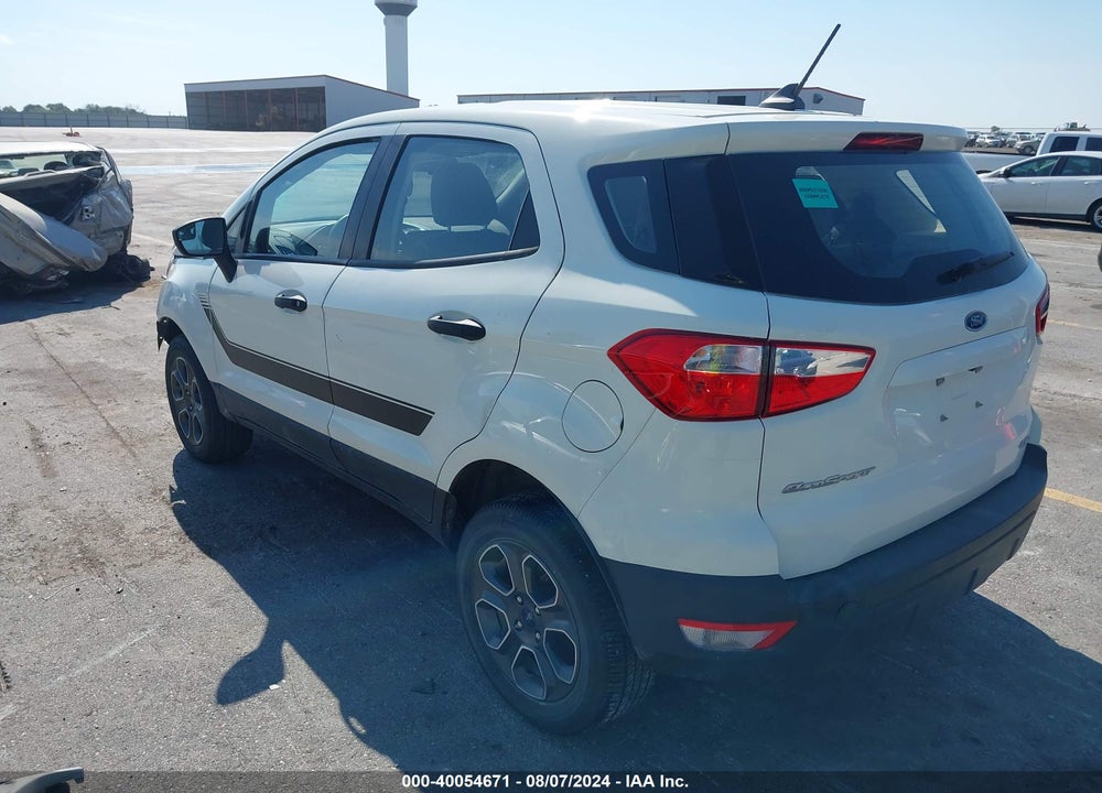 2022 FORD ECOSPORT S VIN: MAJ6S3FL9NC459675