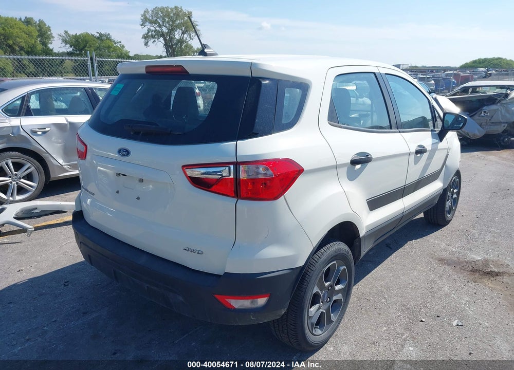 2022 FORD ECOSPORT S VIN: MAJ6S3FL9NC459675