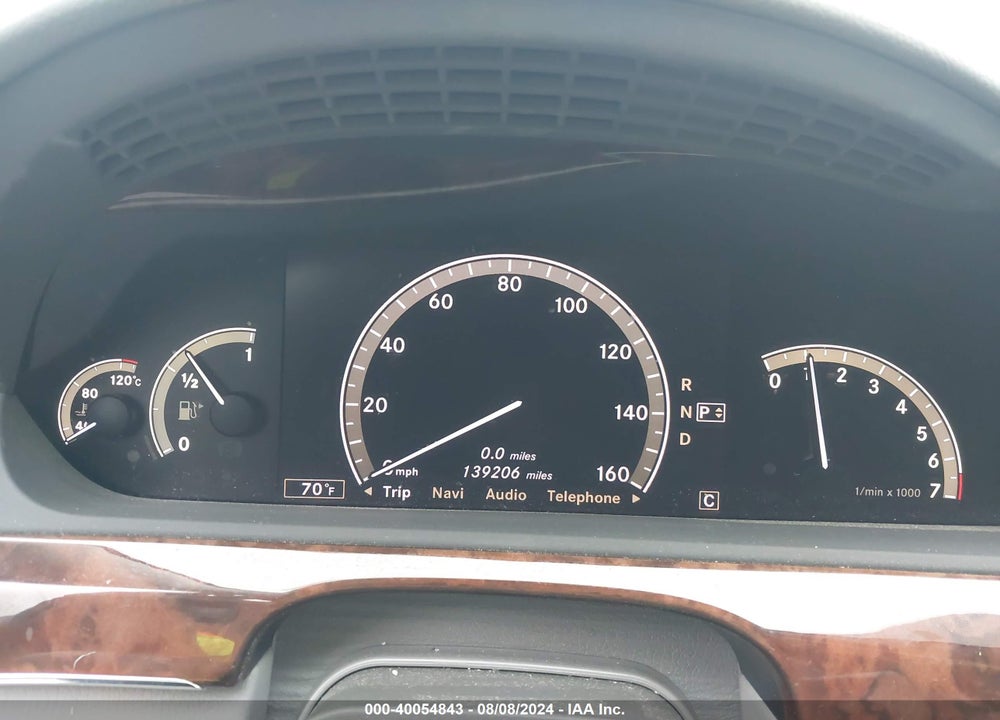 2009 MERCEDES-BENZ S 550 VIN: WDDNG71X29A249662