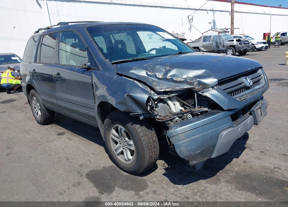 2005 HONDA PILOT EX VIN: 2HKYF18475H554242