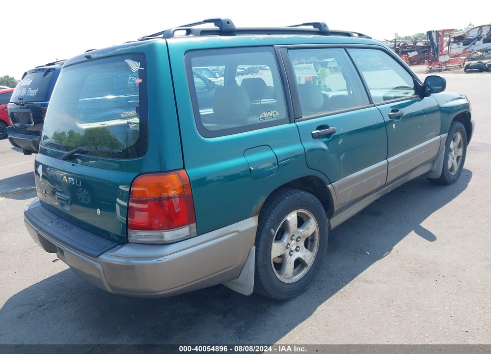 2000 SUBARU FORESTER S VIN: JF1SF6550YH719797