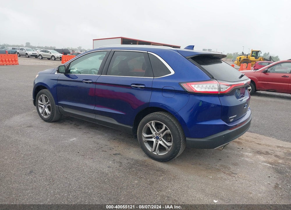 2015 FORD EDGE TITANIUM VIN: 2FMTK4K90FBB09944