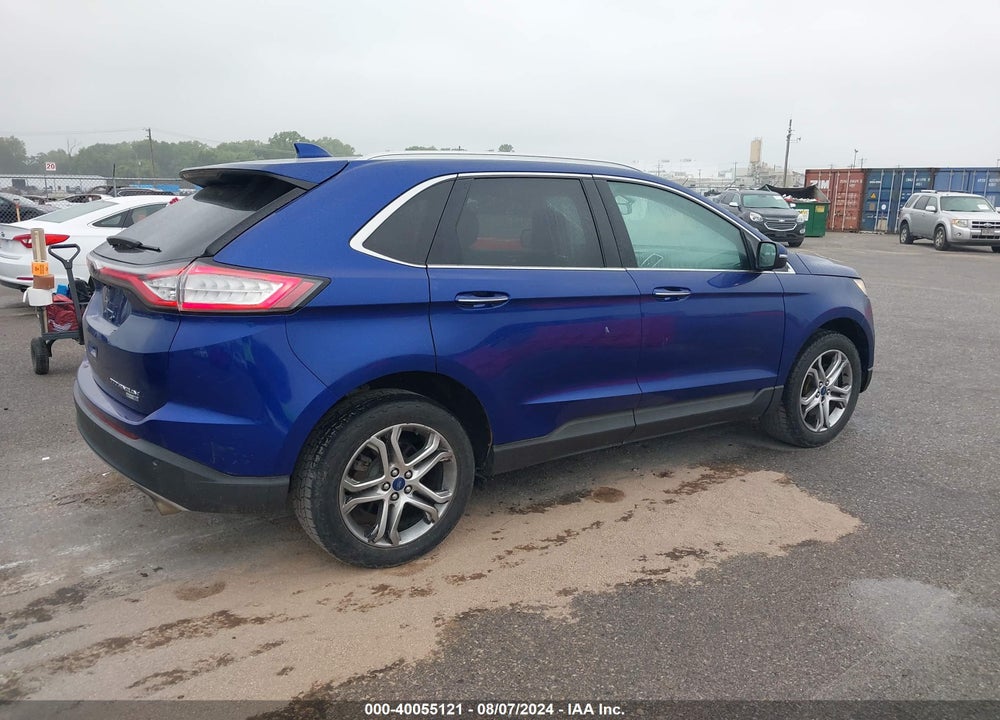 2015 FORD EDGE TITANIUM VIN: 2FMTK4K90FBB09944