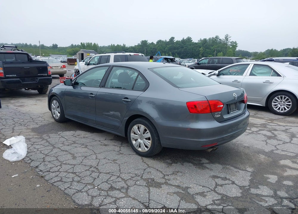 2012 VOLKSWAGEN JETTA S VIN: 3VW1K7AJXCM353794