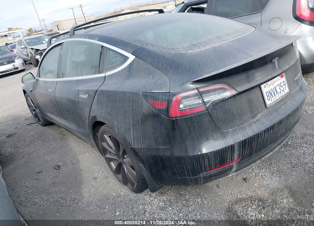 2020 TESLA MODEL 3 PERFORMANCE DUAL MOTOR ALL-WHEEL DRIVE VIN: 5YJ3E1EC9LF640799