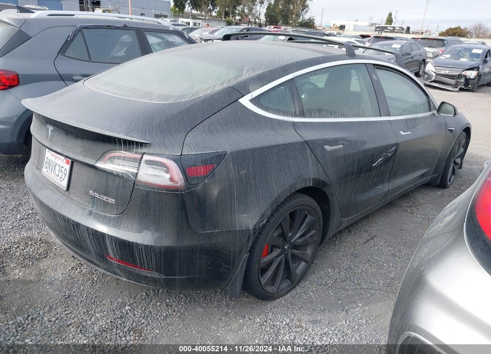 2020 TESLA MODEL 3 PERFORMANCE DUAL MOTOR ALL-WHEEL DRIVE VIN: 5YJ3E1EC9LF640799