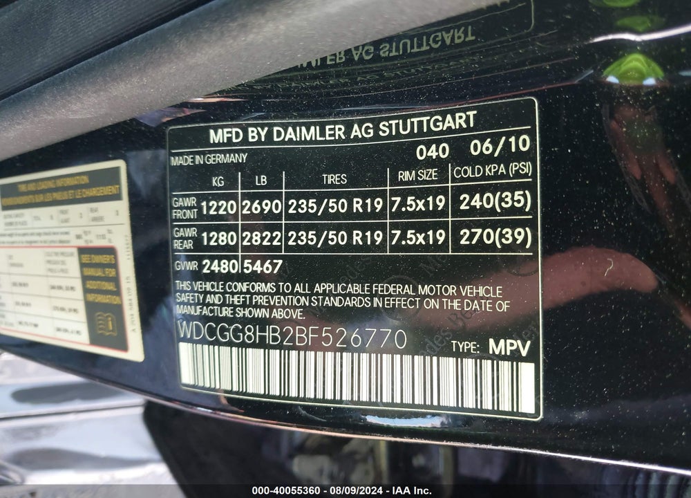 2011 MERCEDES-BENZ GLK 350 4MATIC VIN: WDCGG8HB2BF526770