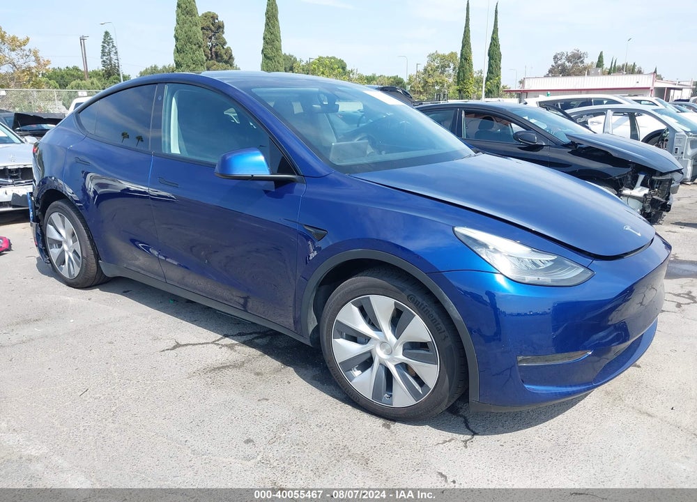 2021 TESLA MODEL Y LONG RANGE DUAL MOTOR ALL-WHEEL DRIVE VIN: 5YJYGDEE9MF070985