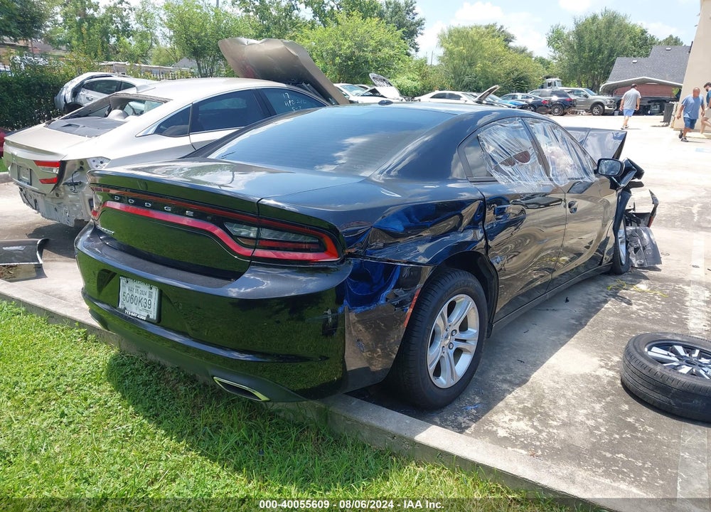 2022 DODGE CHARGER SXT RWD VIN: 2C3CDXBG4NH152410