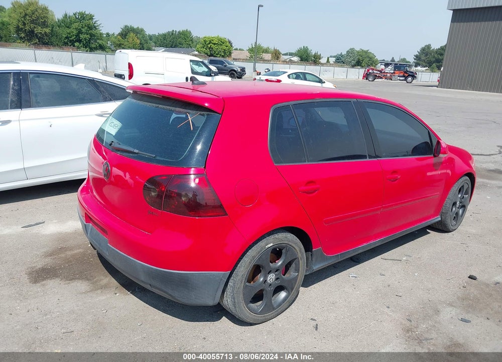 2008 VOLKSWAGEN GTI 4-DOOR VIN: WVWGV71K58W041967