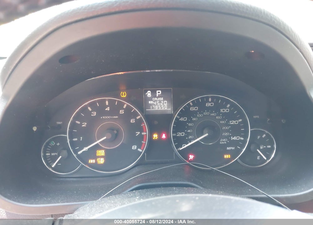 2012 SUBARU OUTBACK 2.5I PREMIUM VIN: 4S4BRBGC3C3208687