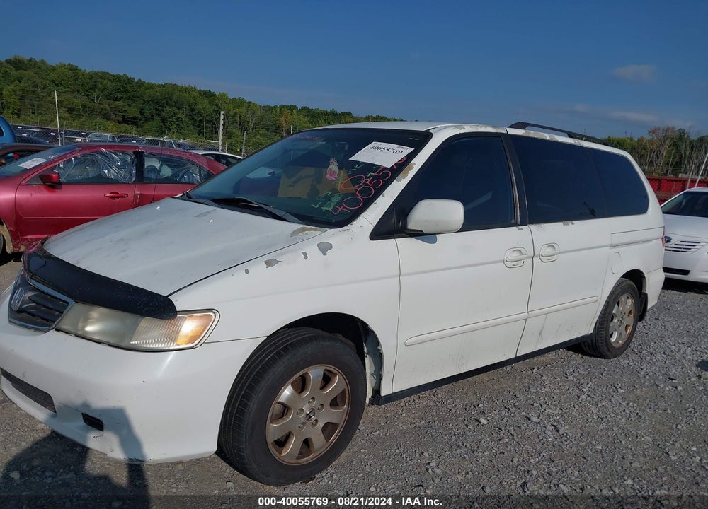 2002 HONDA ODYSSEY EX VIN: 5FNRL186X2B054021