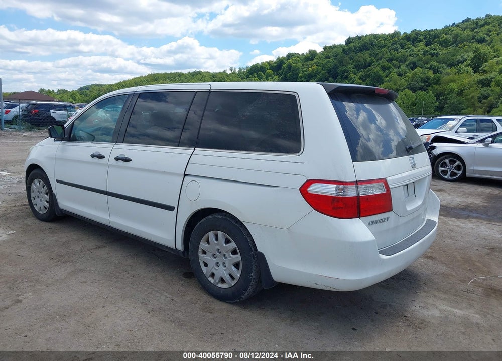 2007 HONDA ODYSSEY LX VIN: 5FNRL38297B130876