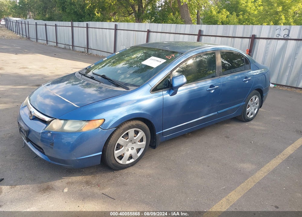 2008 HONDA CIVIC LX VIN: 1HGFA16528L086276