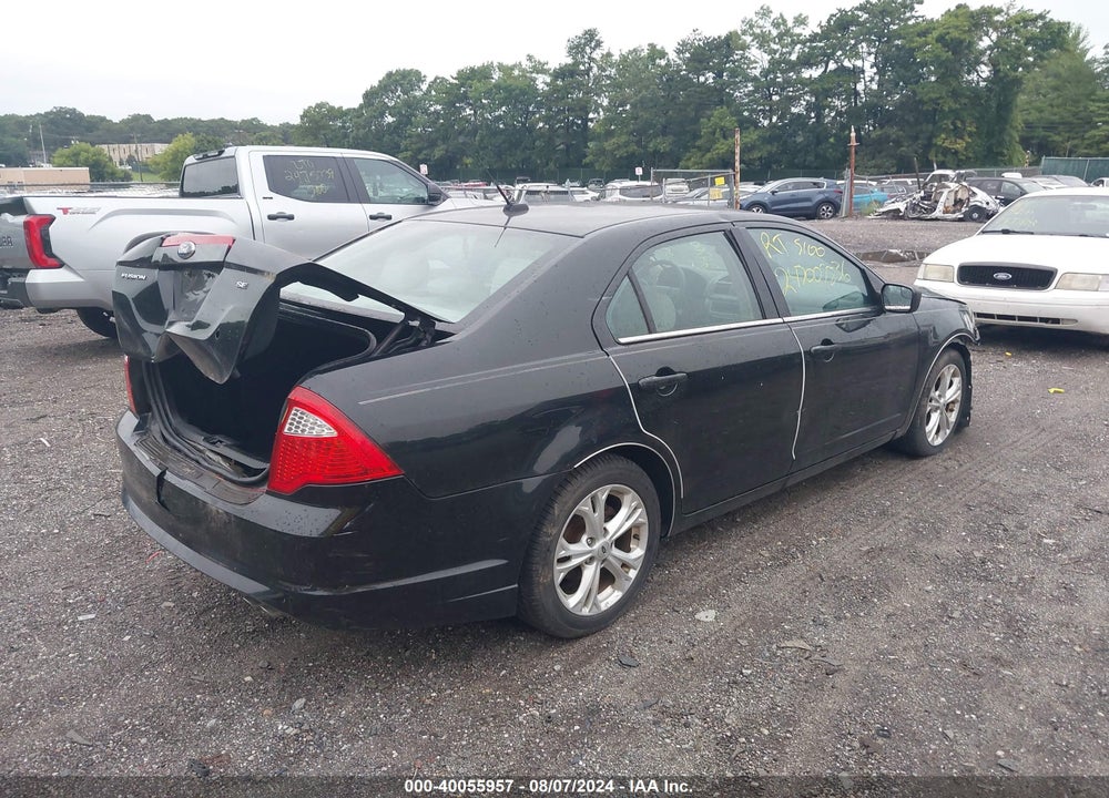 2012 FORD FUSION SE VIN: 3FAHP0HA7CR213176