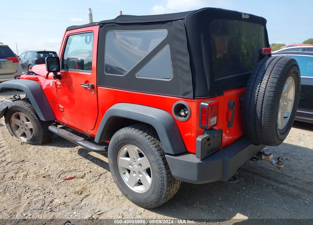 2013 ANGLER JEEP WR SPORT VIN: 1C4AJWAG4DL602579