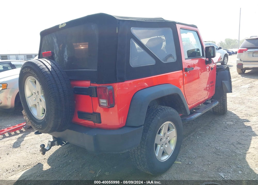 2013 ANGLER JEEP WR SPORT VIN: 1C4AJWAG4DL602579