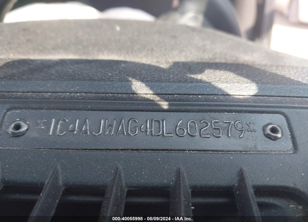 2013 ANGLER JEEP WR SPORT VIN: 1C4AJWAG4DL602579