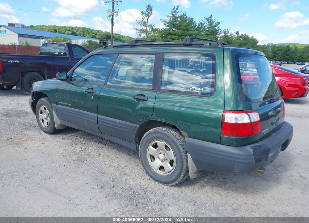 2002 SUBARU FORESTER L VIN: JF1SF63552H744897