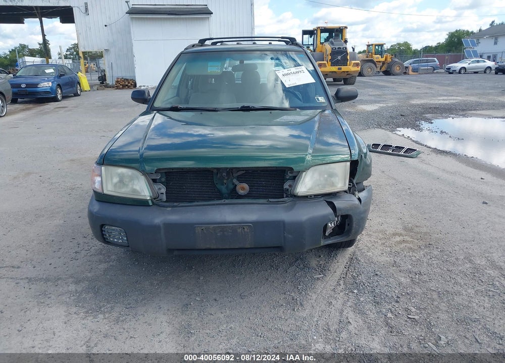 2002 SUBARU FORESTER L VIN: JF1SF63552H744897