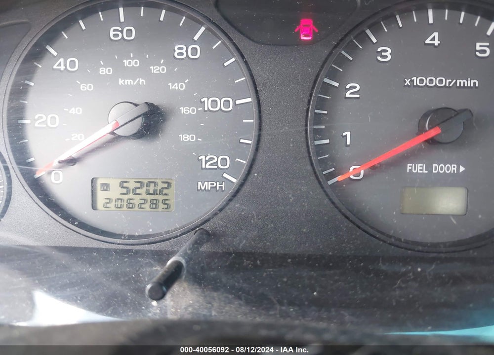 2002 SUBARU FORESTER L VIN: JF1SF63552H744897