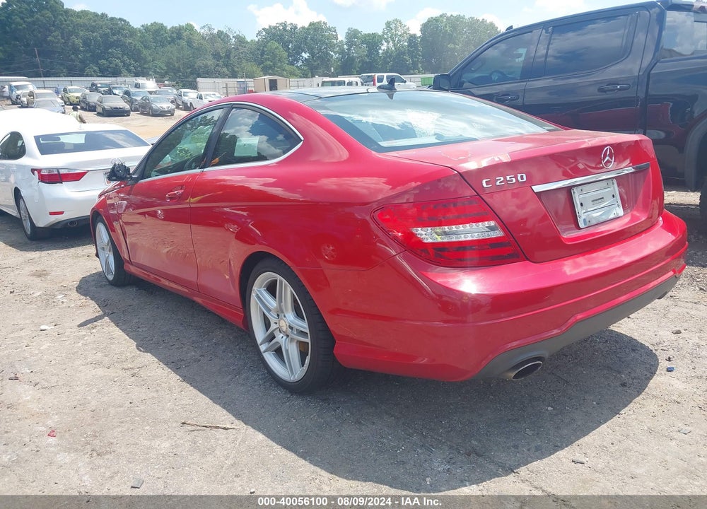2012 MERCEDES-BENZ C 250 VIN: WDDGJ4HB2CF781538