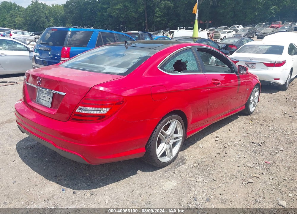 2012 MERCEDES-BENZ C 250 VIN: WDDGJ4HB2CF781538