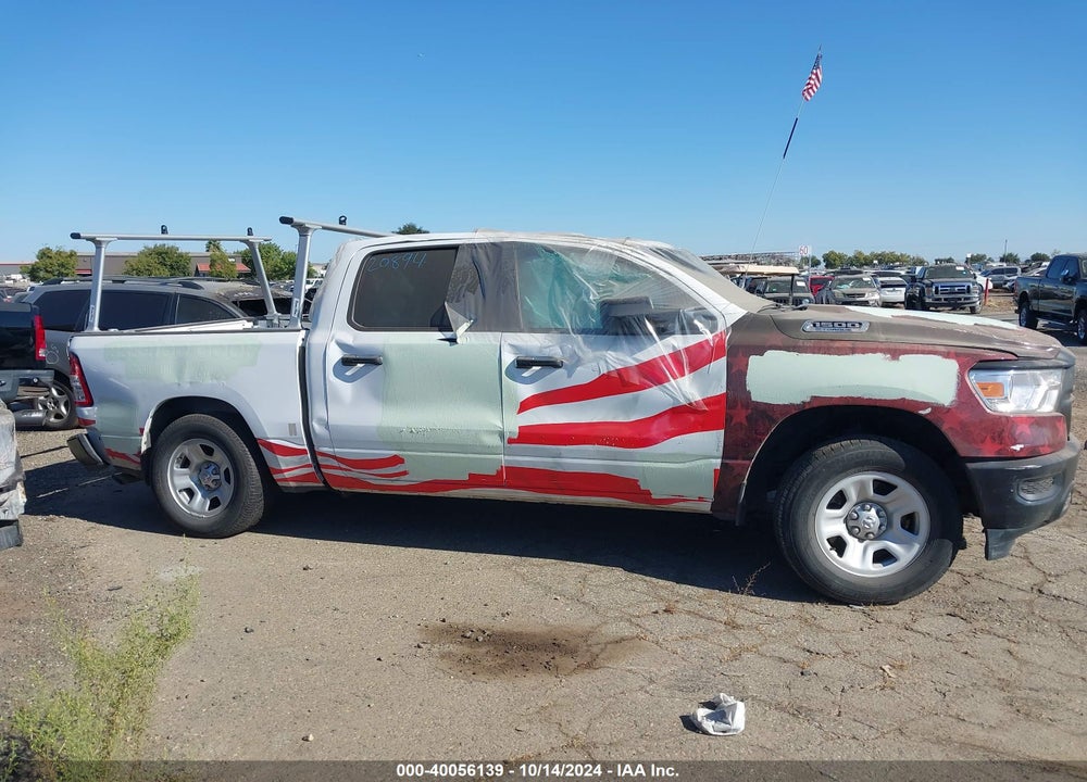 2022 RAM 1500 TRADESMAN 4X2 5'7 BOX VIN: 1C6RREGG9NN211583