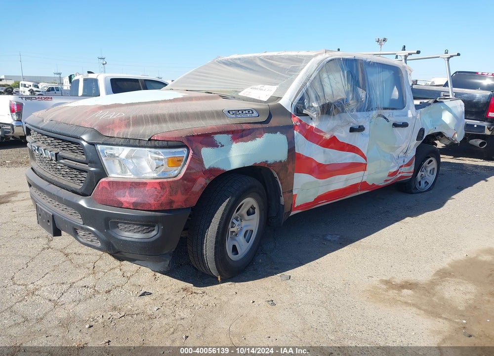 2022 RAM 1500 TRADESMAN 4X2 5'7 BOX VIN: 1C6RREGG9NN211583