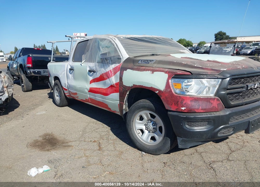 2022 RAM 1500 TRADESMAN 4X2 5'7 BOX VIN: 1C6RREGG9NN211583
