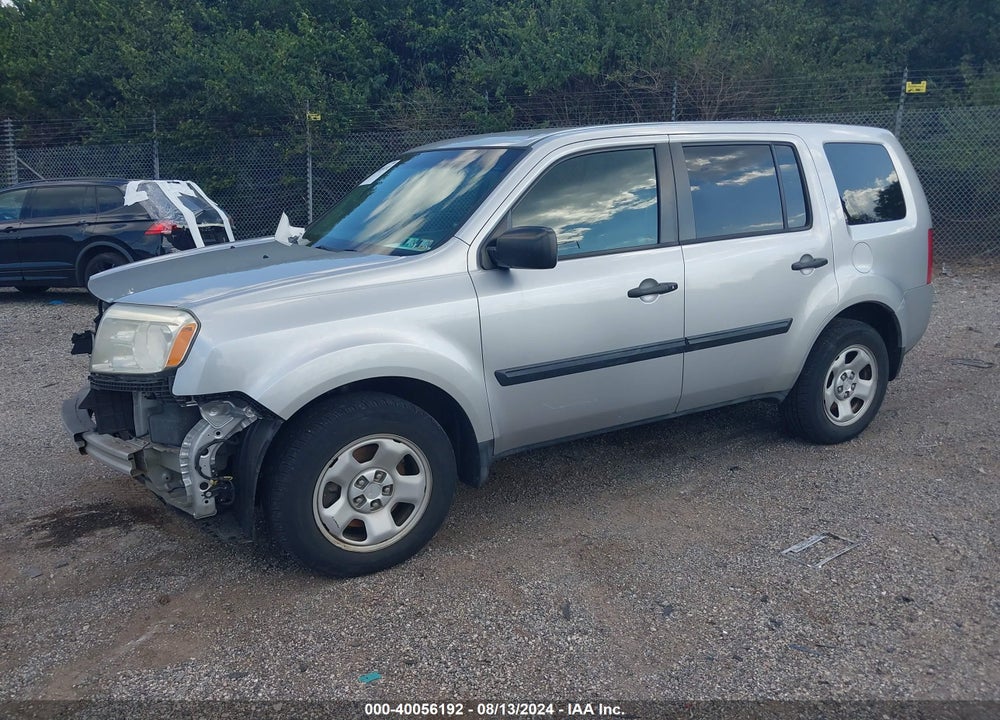 2012 HONDA PILOT LX VIN: 5FNYF4H21CB025994