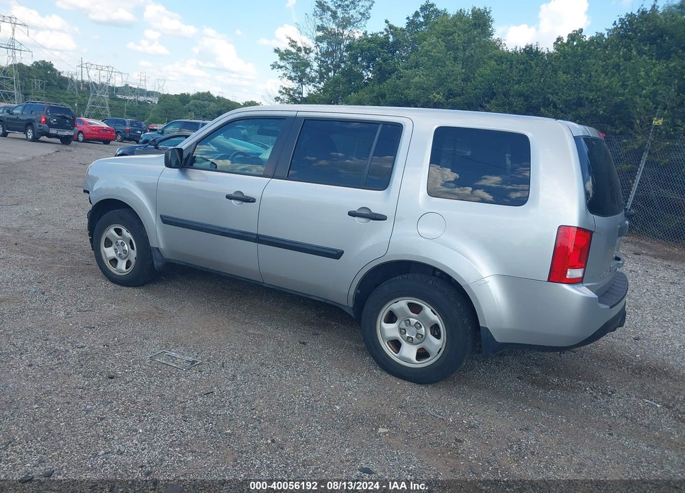 2012 HONDA PILOT LX VIN: 5FNYF4H21CB025994