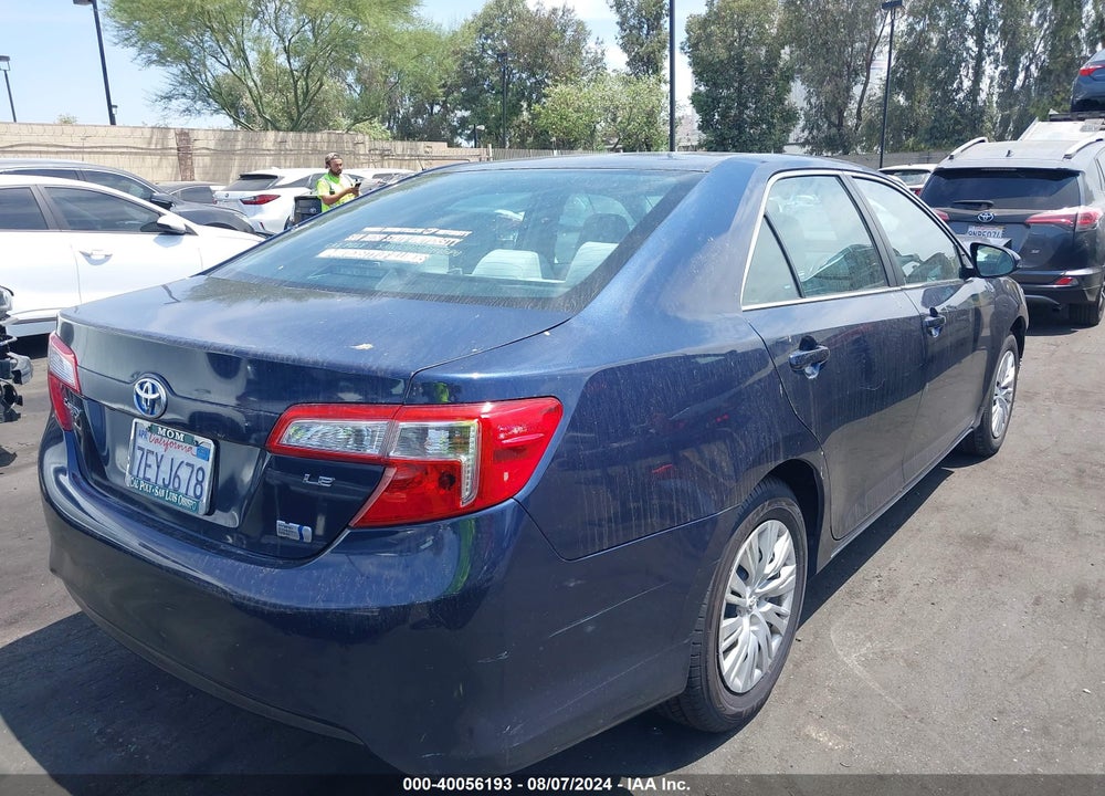 2014 TOYOTA CAMRY HYBRID LE VIN: 4T1BD1FK5EU124370