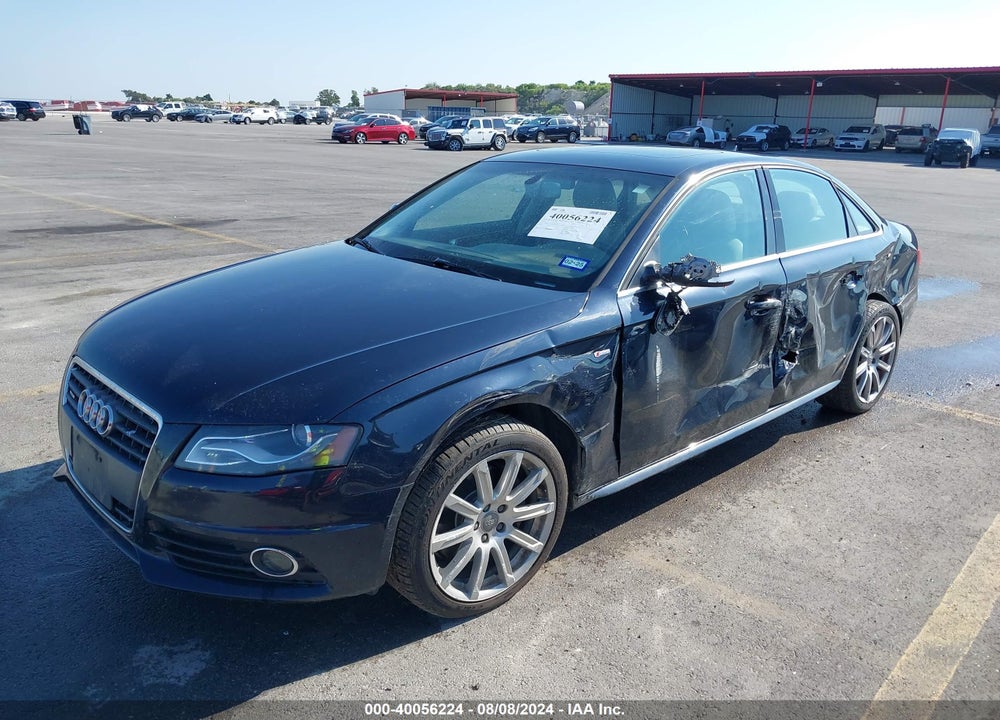2012 AUDI A4 2.0T PREMIUM VIN: WAUFFAFL6CN016434