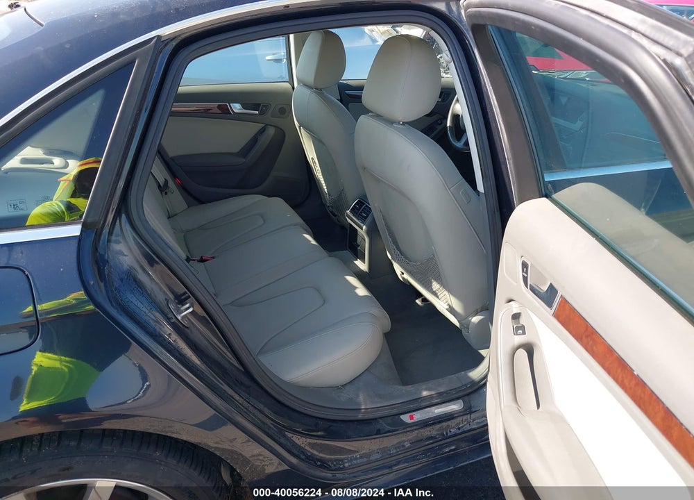 2012 AUDI A4 2.0T PREMIUM VIN: WAUFFAFL6CN016434