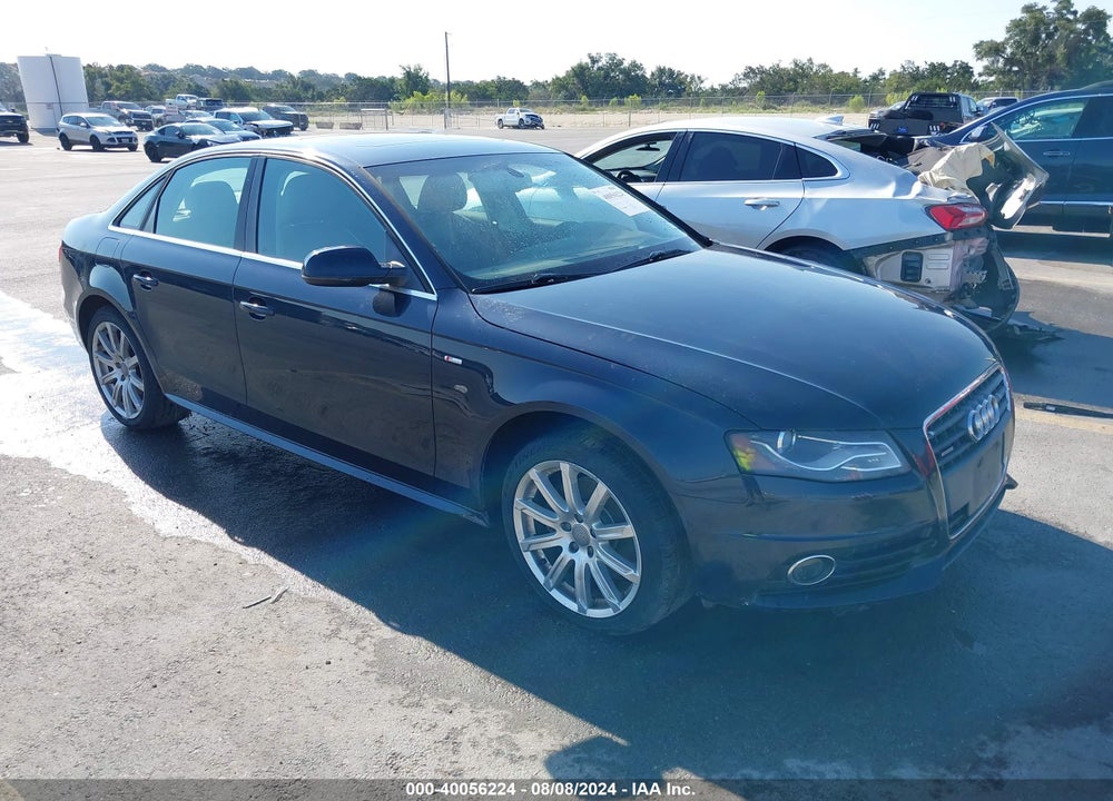 2012 AUDI A4 2.0T PREMIUM VIN: WAUFFAFL6CN016434