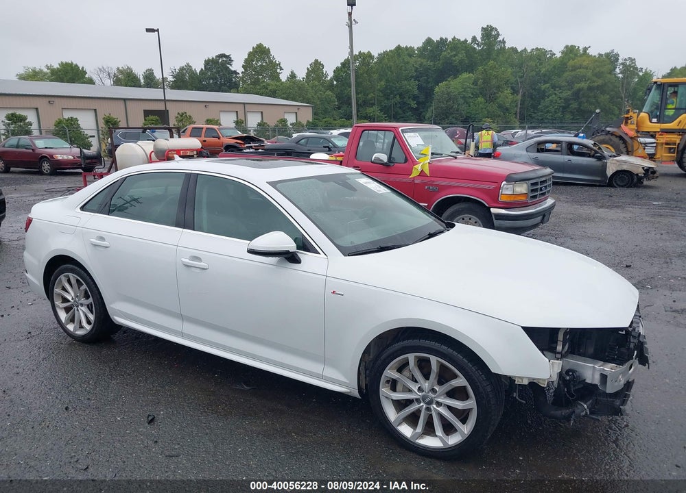 2019 AUDI A4 45 PREMIUM VIN: WAUENAF45KN019833