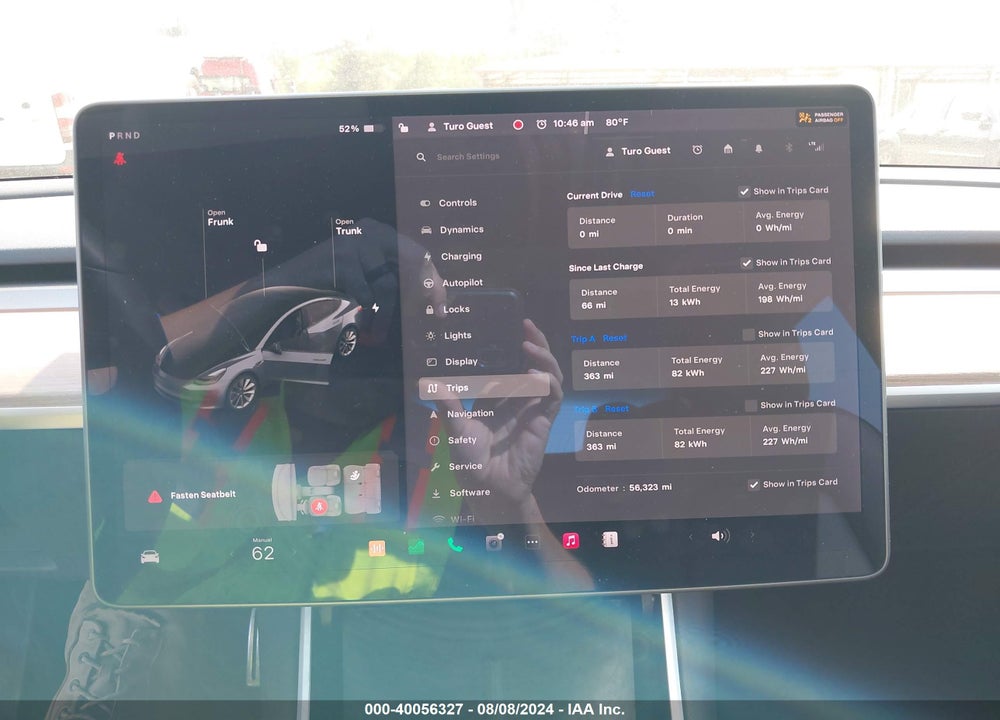 2019 TESLA MODEL 3 LONG RANGE/PERFORMANCE VIN: 5YJ3E1EB3KF477458