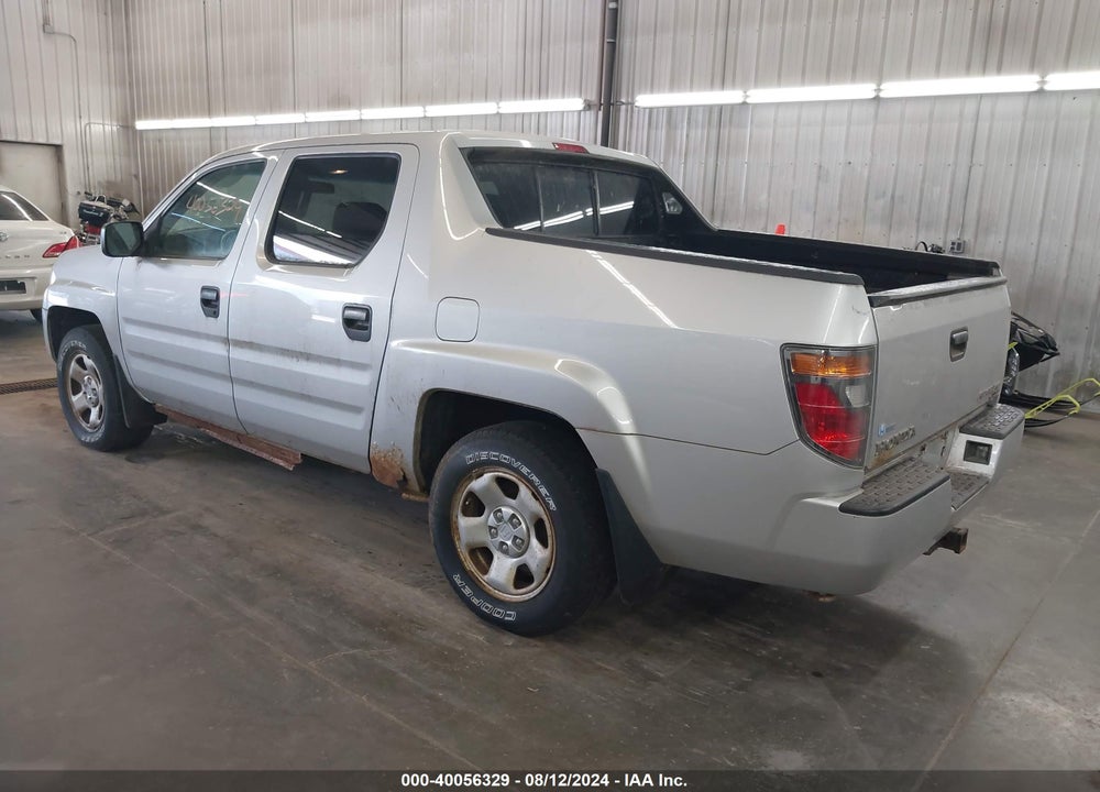 2008 HONDA RIDGELINE RT VIN: 2HJYK16258H514635