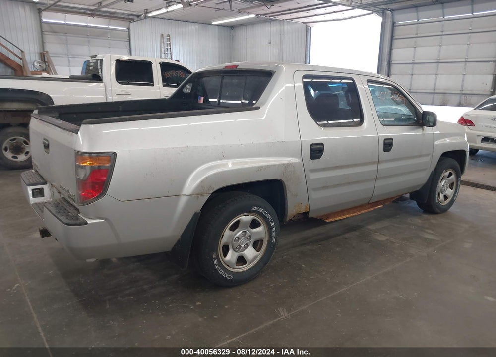 2008 HONDA RIDGELINE RT VIN: 2HJYK16258H514635